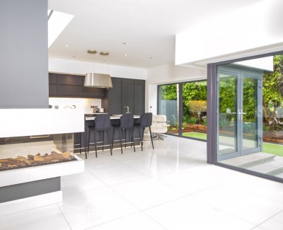 Contemporary Extension and renovation Barna kitchen
